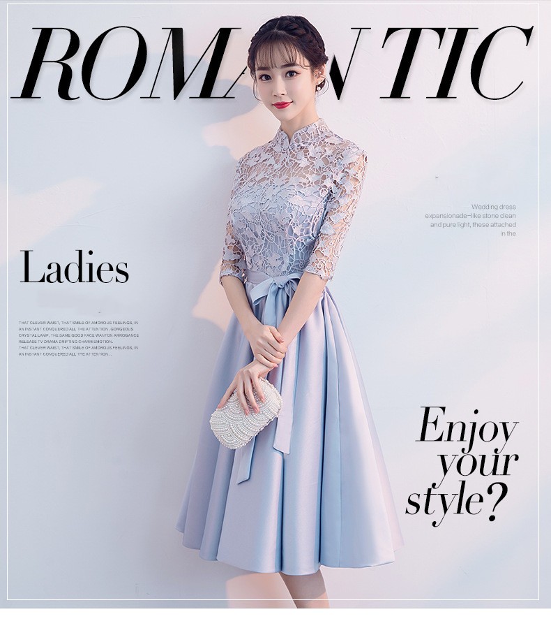 パーティードレス 20代 袖あり 結婚式 ワンピース ドレス aライン レース 大きいサイズ 上品