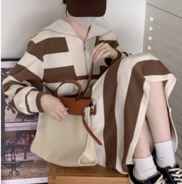 ワンピース デート ミモレ ミモレ丈 袖あり 長袖 かわいい 大人可愛い きれいめ シンプル カジュアル 大人 上品 おしゃれ お洒落 主役級 存在感 柄 ボーダー 春 秋 10代 20代 30代