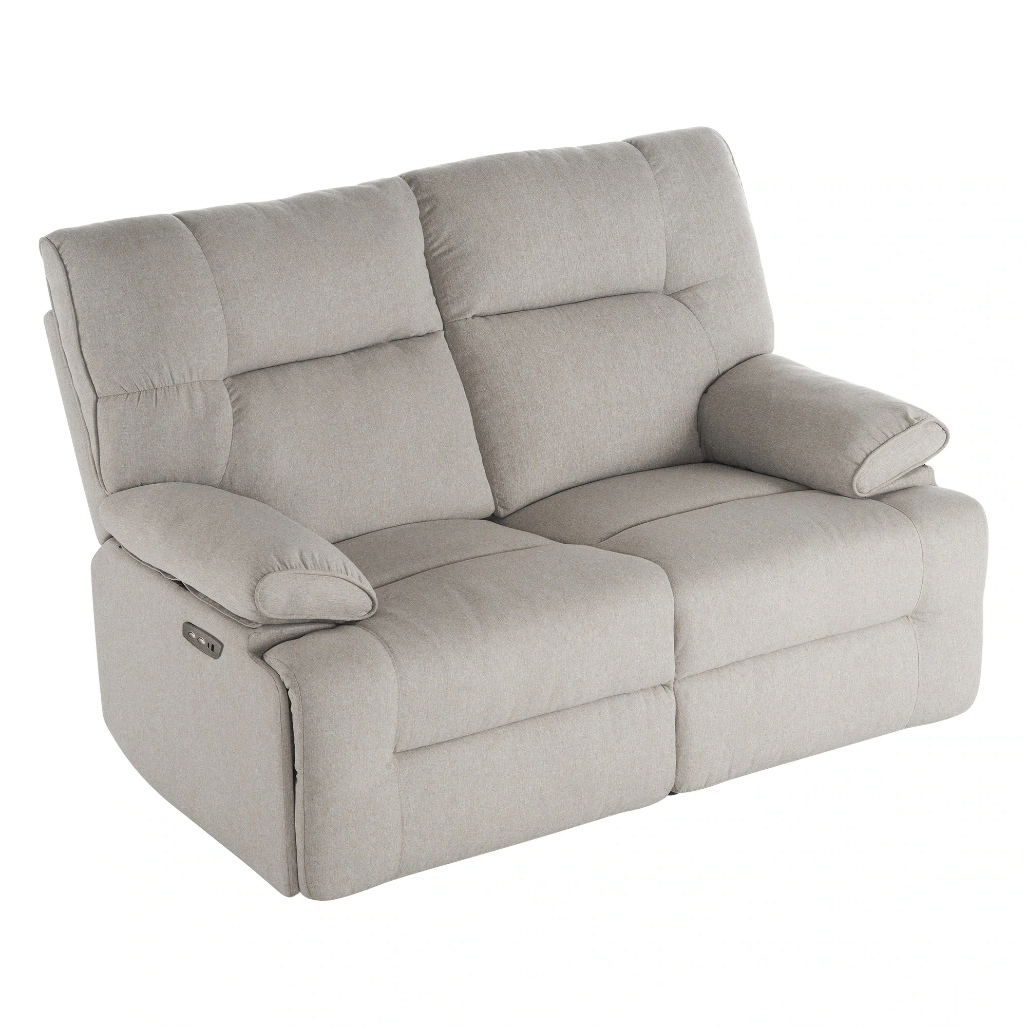 【国内発送A】リクライニングチェア リクライニングソファ 2人掛け ファブリック 電動 リクライニング 左右独立調節150 オットマン一体型 パーソナルチェアー 電動ソファ 耐圧分散 リクライニングチ