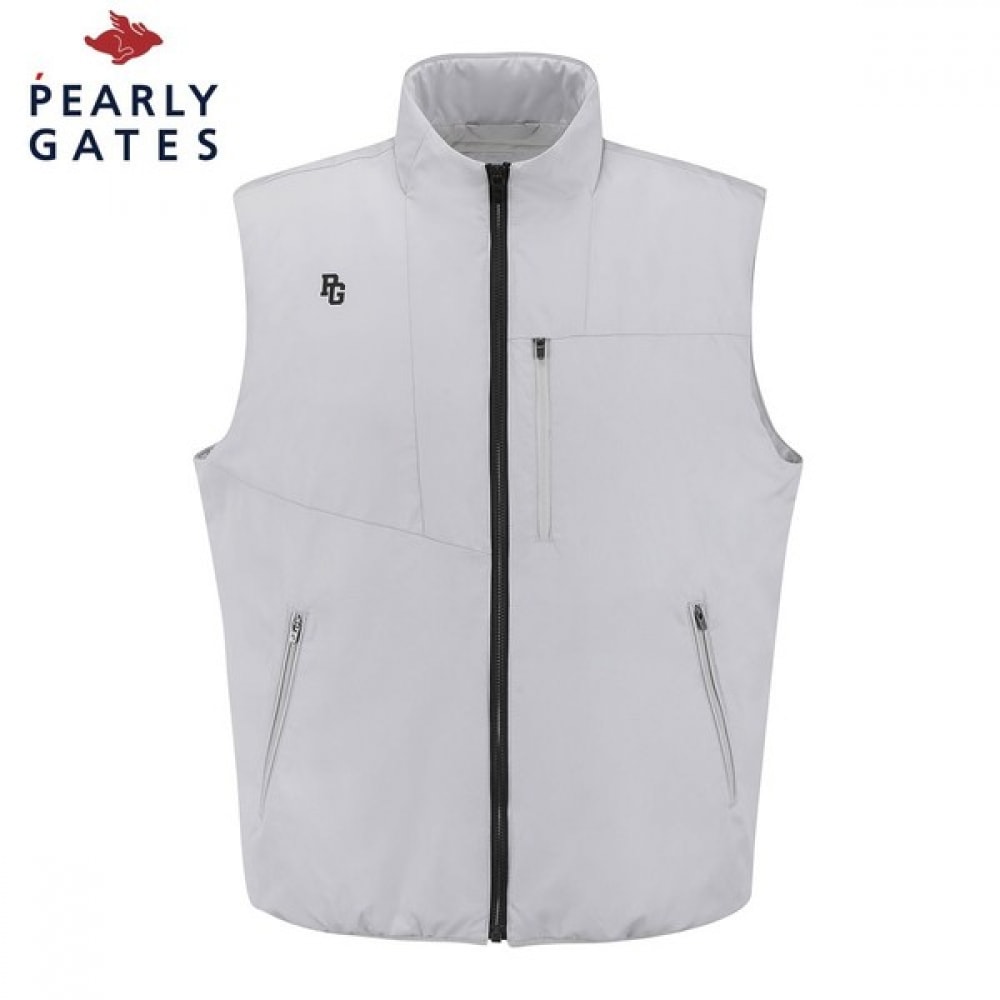 (Paris Gates) メンズロゴジップアップグースダウンベスト