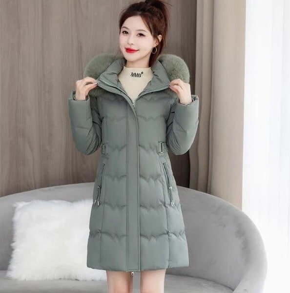 中綿コート レディース 中綿ジャケット ロング アウター フード付き ファー付き 厚手 暖か 着痩せ 防寒 通勤 冬服 シンプル 韓国風 セール