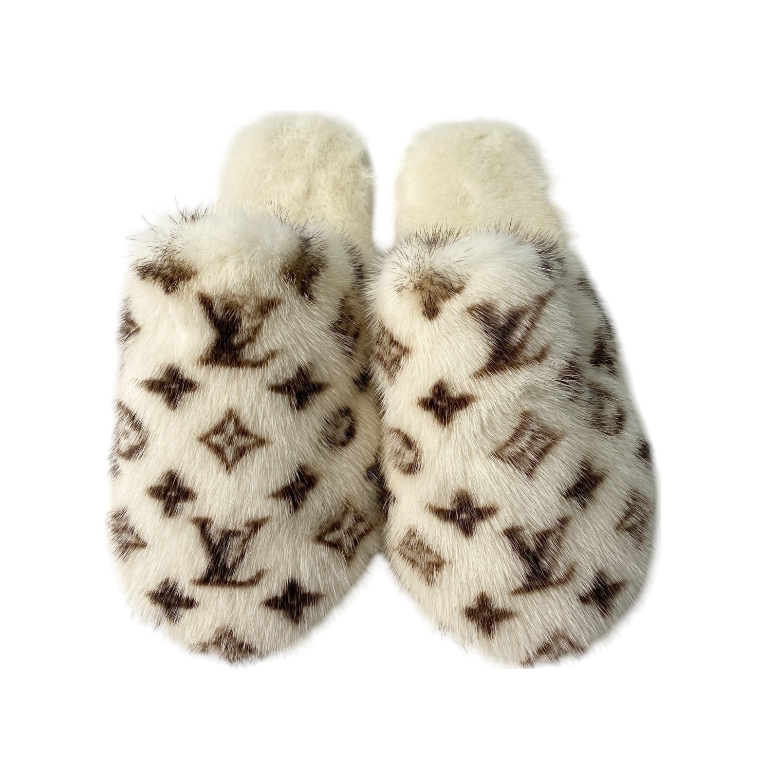 未使用 ルイヴィトン LOUIS VUITTON レディース スイートライン ルームシューズ ミンク