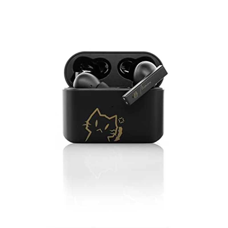 【メーカー包装済】 イヤホン カナル型 完全ワイヤレス 猫餅 - NekoCake Bluetooth アクティブノイズキャ 5.2 イヤホン