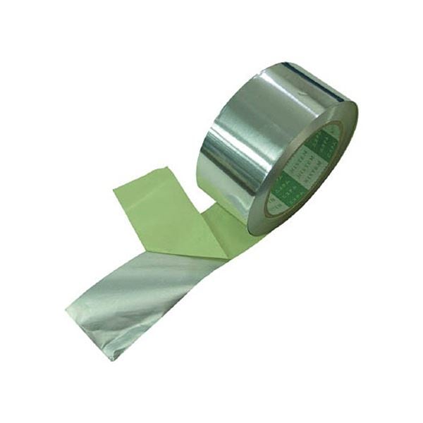 （まとめ）ニットウ エル日昌 アルミテープ（ツヤアリ） 50mmx25m 1巻[x5]