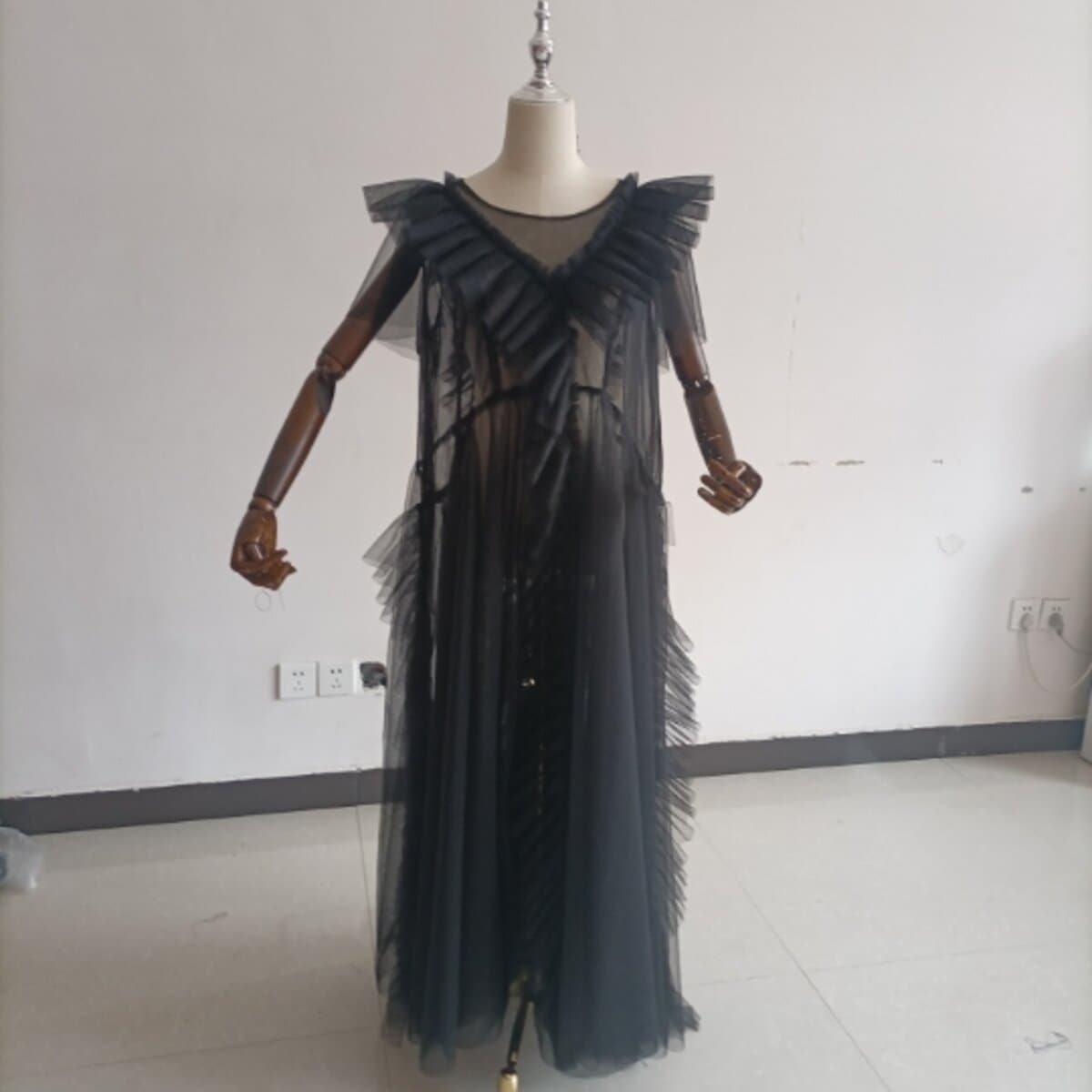 妊婦ドレス マタニティ 写真撮影 シースルー ワンピース ソフトチュール オーダーメイド 17,374円