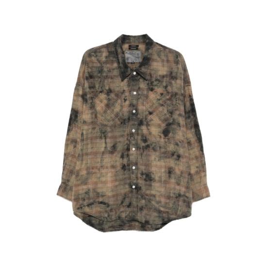 R13 Men Shirts R13WR015 R656B BORAN BROWN BLACK