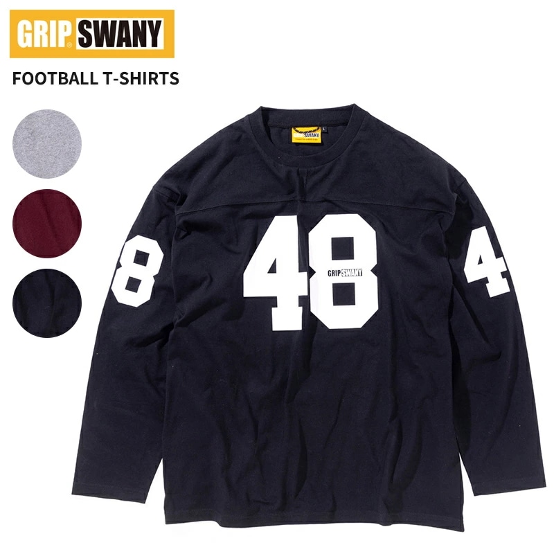 グリップスワニー メンズ 7分袖Tシャツ GRIP SWANY フットボール Tシャツ FOOTBALL T-SHIRTS トップス GSMCT-073