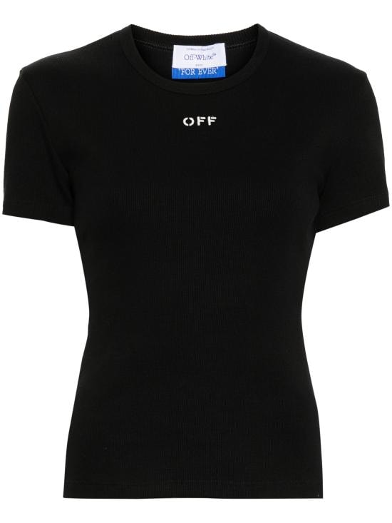 OFF WHITE Women Tops OWAA065C99JER005 1001 BLACK WHITE