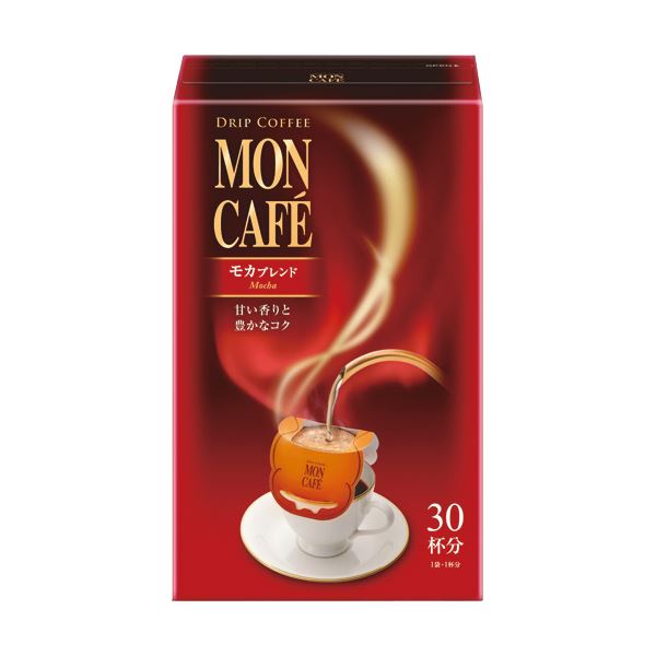 （まとめ）片岡物産 モンカフェ ドリップコーヒーモカブレンド 8g 1セット（60袋：30袋2箱）2セット