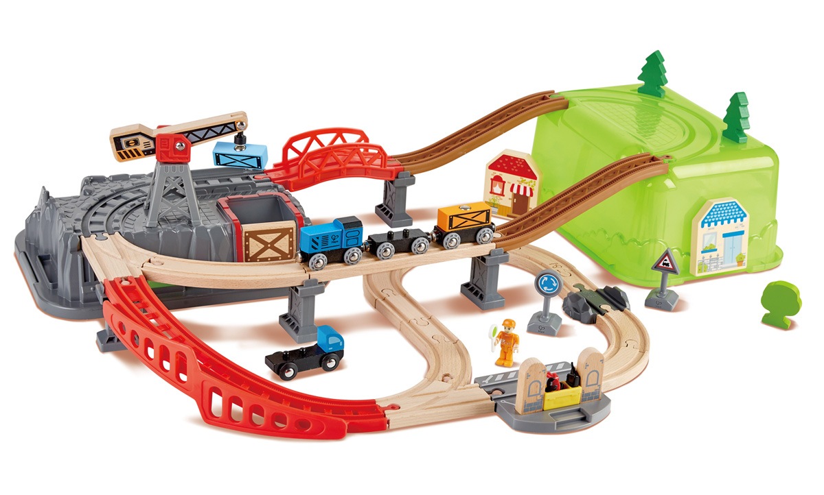 HAPE お片付けボックスレールセット【E3764】 HAPEオカタヅケボックスレールセッ