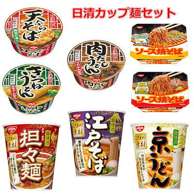 日清食品 御前 江戸そば 京うどん 担々麺 焼そば 12...のサムネイル