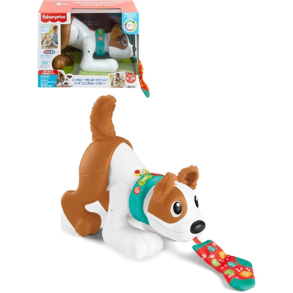 フィッシャープライス こいぬと一緒においかけっこ! バイリンガル/パピー 6ヶ月以上 HGY01 知育玩具