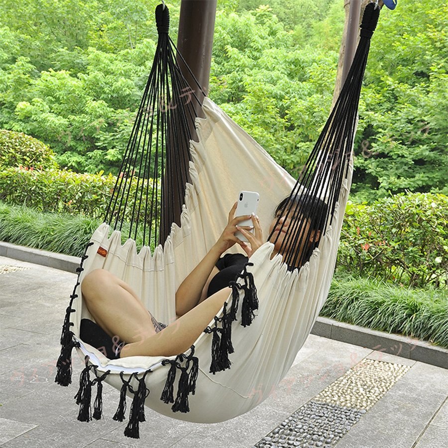 ハンモック吊り下げ室内屋外吊り式ハンモックチェアアウトドアキャンプ