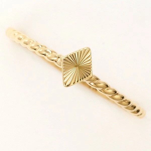 ノジェス K10YG リング 指輪 8.5号 総重量約0.9g ジュエリー 中古