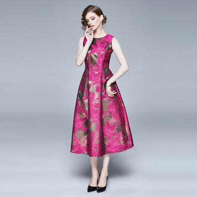 新作 レディース ワンピース ミモレ ミモレ丈 ロング ロング丈 ノースリーブ ラウンドネック 4,910円