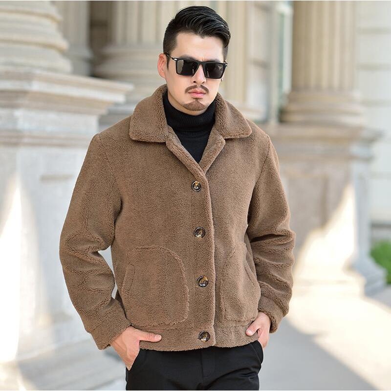 フェイクファー メンズ 人気 ショートコート ファーコート 防風 お洒落 カジュアル 冬物 アウター 暖かい 防寒 毛皮コート 上質 コート 上着 ジャケット 長袖