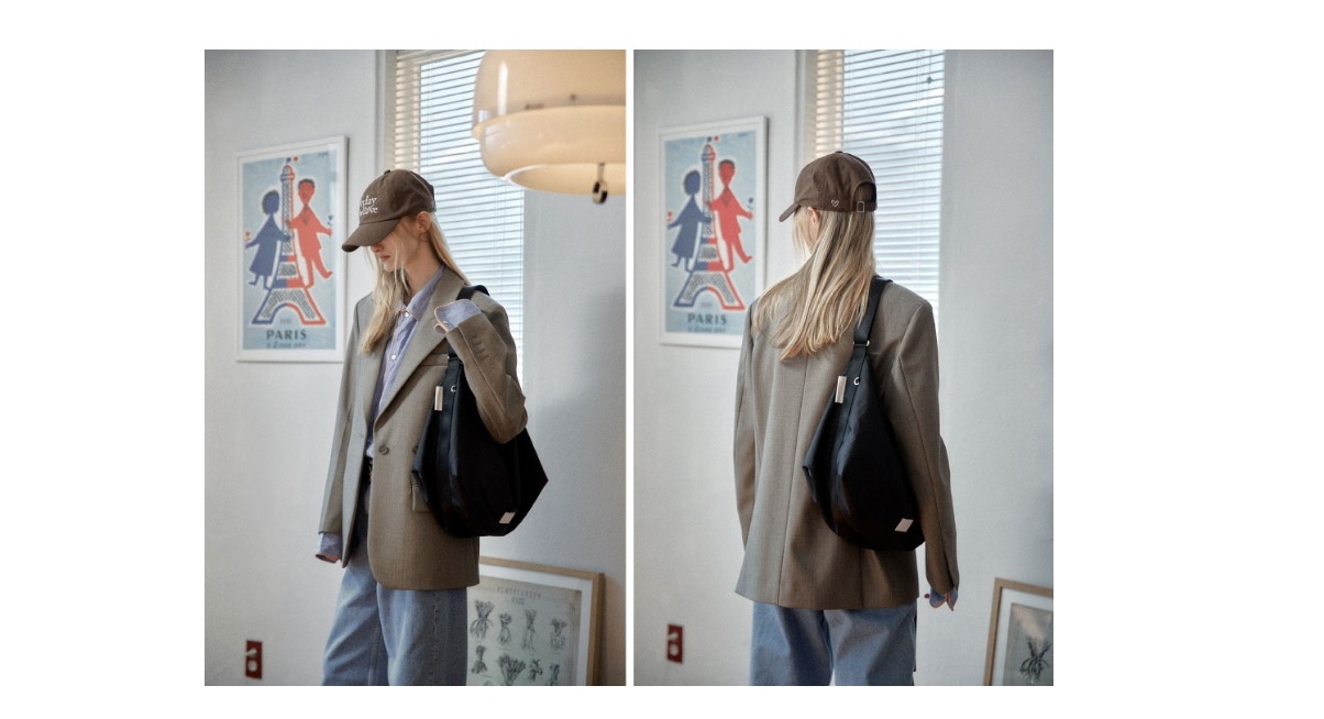 【FENNEC】 FABRIC HOBO BAG : BLACK 7,884円