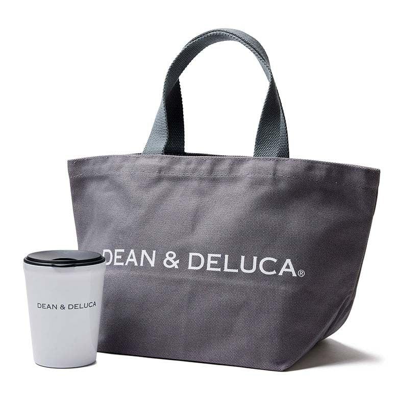 DEAN & DELUCA(ディーンアンドデルーカ) トートバッググレーS &タンブラーギフト