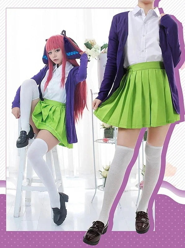 五等分の花嫁 中野二乃 コスプレ衣装 コスム イベント仮装 女子制服 ウィッグ追加可 母の日