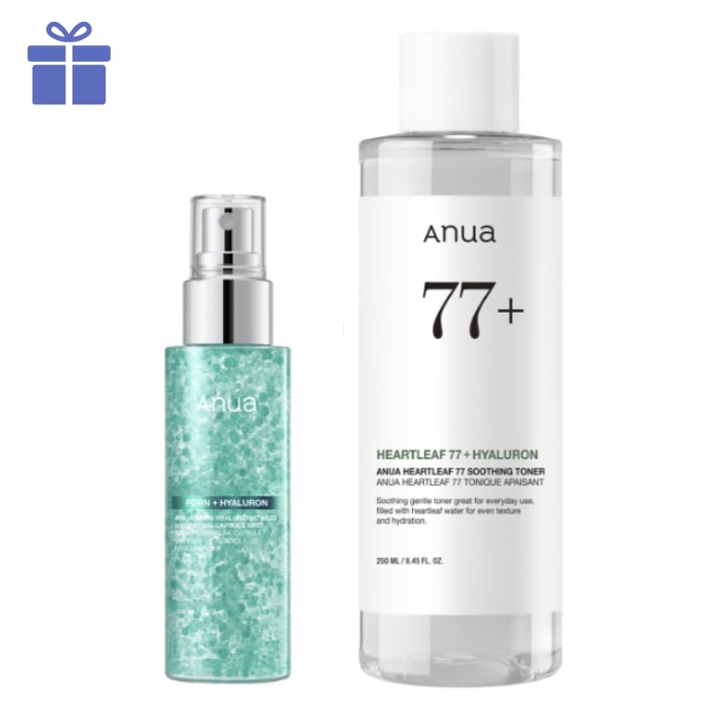 ピーディーアールエヌ ヒアルロン酸 水分カプセルミスト 100ml + ドクダミ77 スージングトナー 250ml