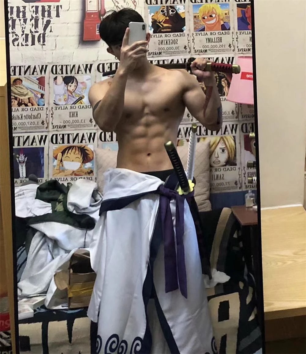 ONE PIECE ワンピース ワノ国 ゾロ十郎 風 コスプレ衣装 暗紋設計 コスチューム ハロウィン 変装 仮装