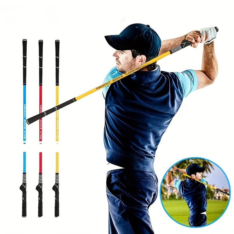 高品質　軽量　ポータブル　ゴルフスイングトレーナー用　シミュレータークラブワンド　姿勢矯正トレーニングスティック　　ゴルフアクセサリー
