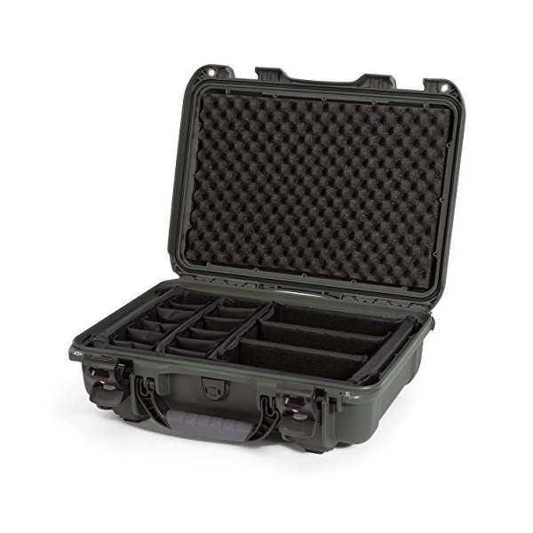 Nanuk 923 Waterproof Hard Case with Padded Dividers and Incorporated TSA Approved Travel Lock Latche