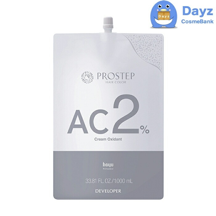 ホーユー プロステップ クリームオキシダン　AC2%　1000mL 6点セット 医薬部外品　　オキシ ヘアカラー カラーリング グレイカラー カラー剤　nc