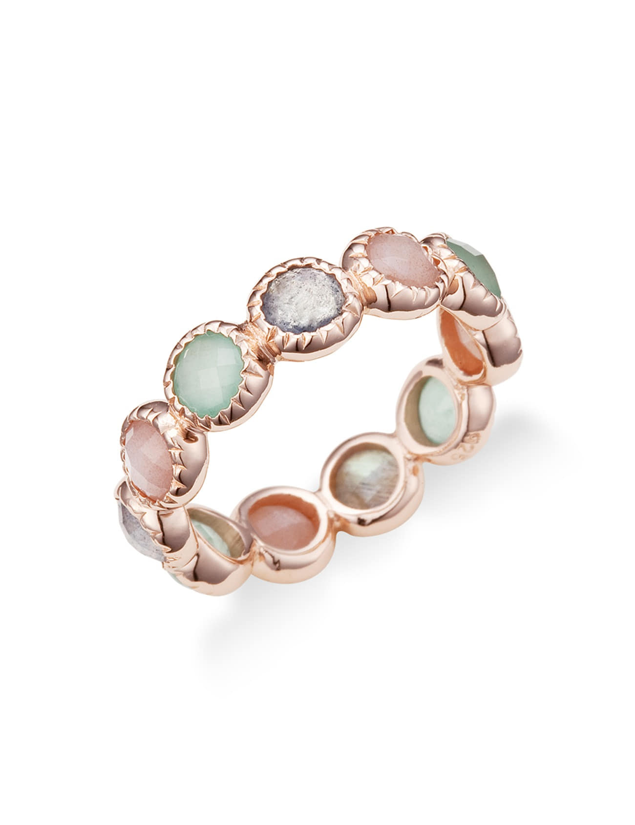 ヘスエル シルバー マルチ 天然石 指輪 JFR1196A