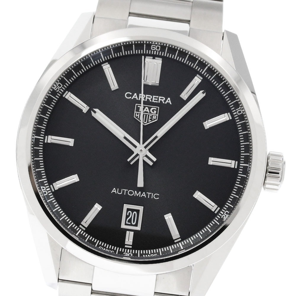 タグホイヤー TAG HEUER WBN2110 カレラ キャリバー5 デイト 自動巻き メンズ 美品 箱・保証書付き_864579【中古】