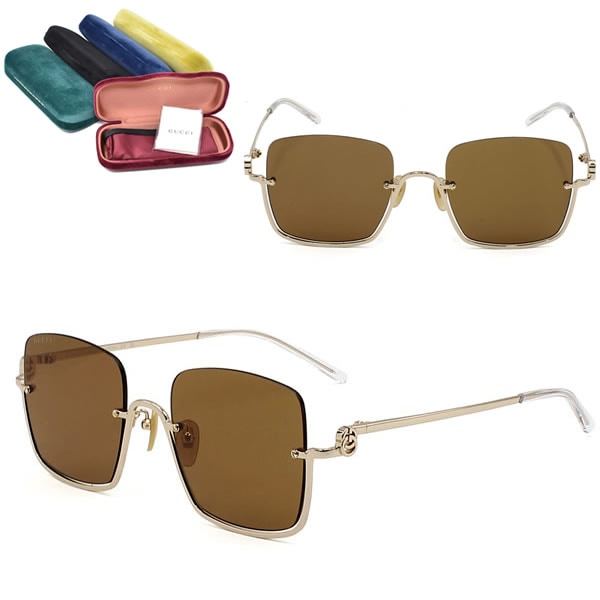 サングラス GG1279S-002 サングラス EYEWEAR ゴールド ブラウン ノーズパット メンズ レディース ユニセックス