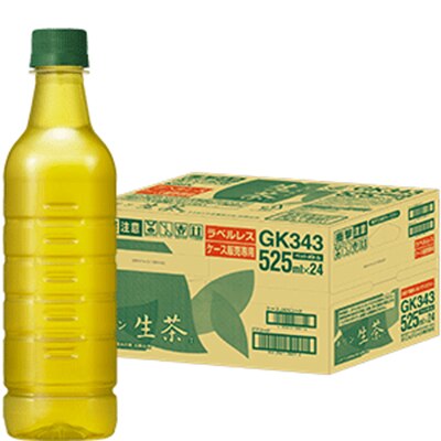 キリン 生茶 ラベルレスボトル 525mlPET48本［24本2箱］［送料無料］