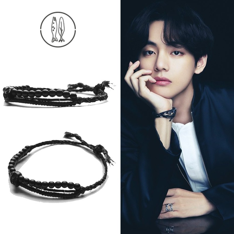 BTS V着用 HARMONY 2 BLACK 0.2 糸ブレスレット