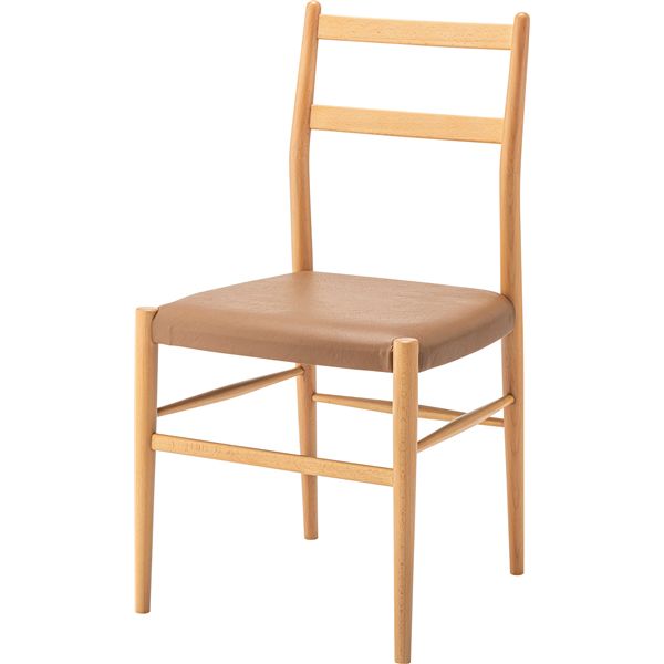 ダイニングチェア ナチュラル （約W46×D46.5×H84×SH45cm） 完成品