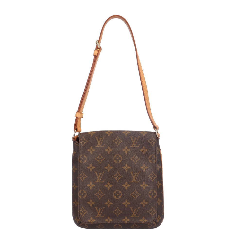 ルイヴィトン ミュゼットサルサ ショート モノグラム ショルダーバッグ モノグラムキャンバス M51258 ブラウン LOUIS VUITTON 中古