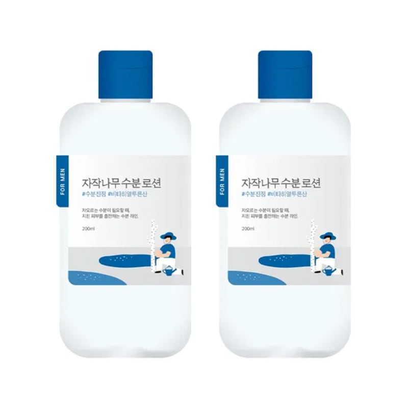[1+1] 白樺モイスチャーローション メンズ用 200ml+200ml / 韓国コスメ