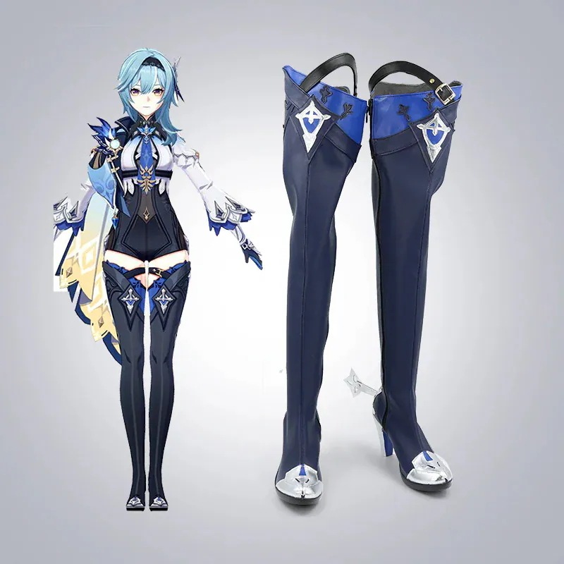 原神 エウルア コスプレ靴 ブーツ