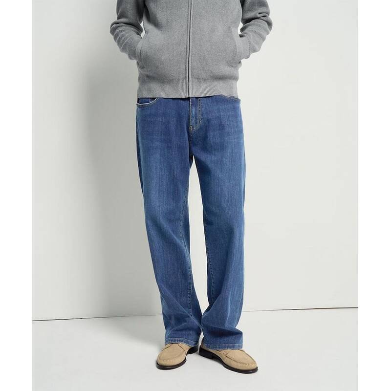 BEANPOLE MEN セミワイドデニムパンツ ブルー BC6121C73P 344310