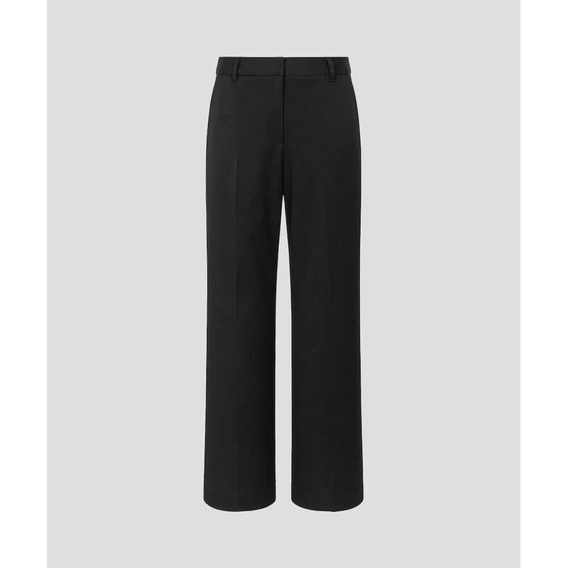 BEANPOLE LADIES ロングセミブーツカットスラックス ブラック (BF6221C285) BF6221C285 406005