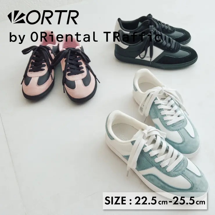 フラットソール配色スニーカー/OT3759