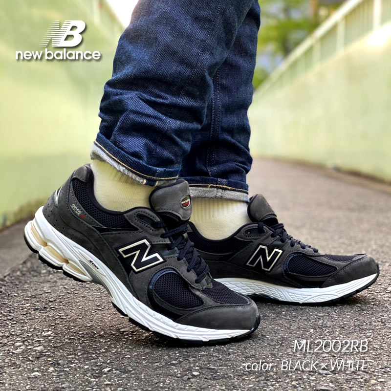 NEW BALANCE ML2002RB BLACK WHITE ニューバランス スニーカー ( 黒 ブラック グレー 灰色 992