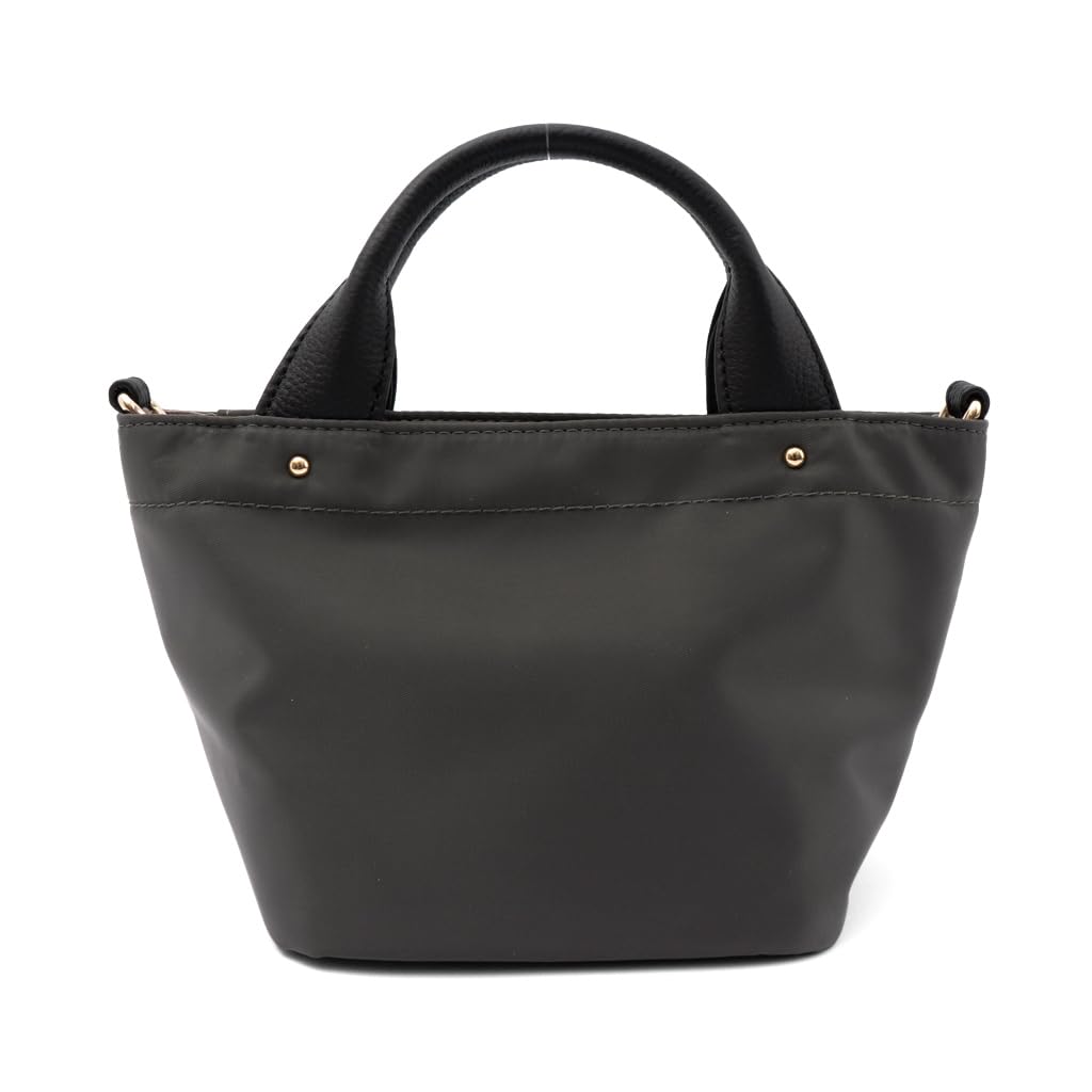 [VITAFELICE] ヴィータフェリーチェ 本革3スペースハンドバッグ レディース inb-10194z (チャコール)