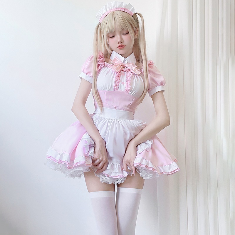 正規品販売アニメメイド服cos服可愛いソフト妹コスプレ猫ロリータlolitaワンピース