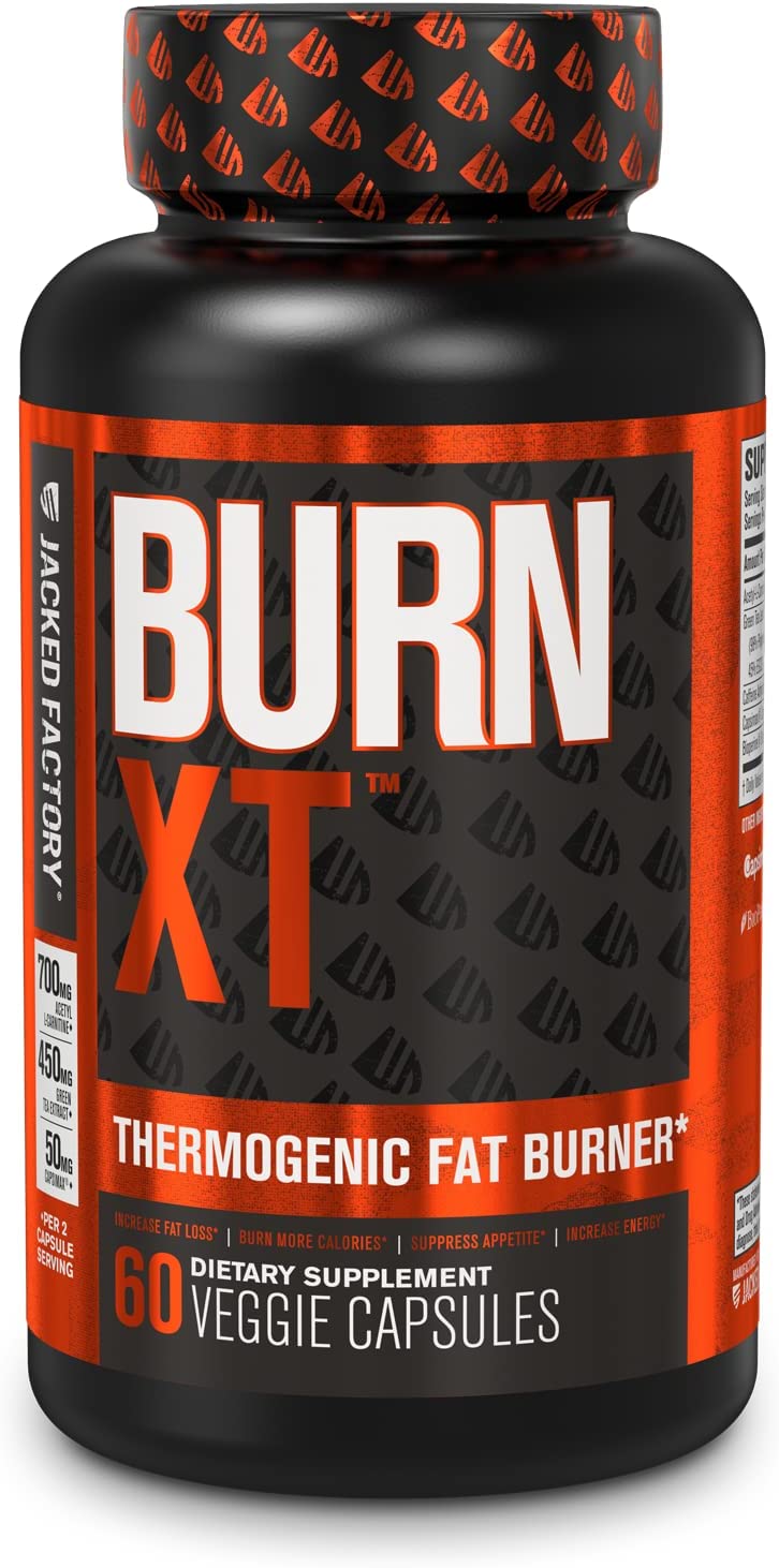 【Burn-XT サーモジェニック ファット バーナー】減量サプリメント食欲抑制剤エネルギー ブースター - プレミアム脂肪燃焼アセチル L-カルニチン緑茶抽出物など