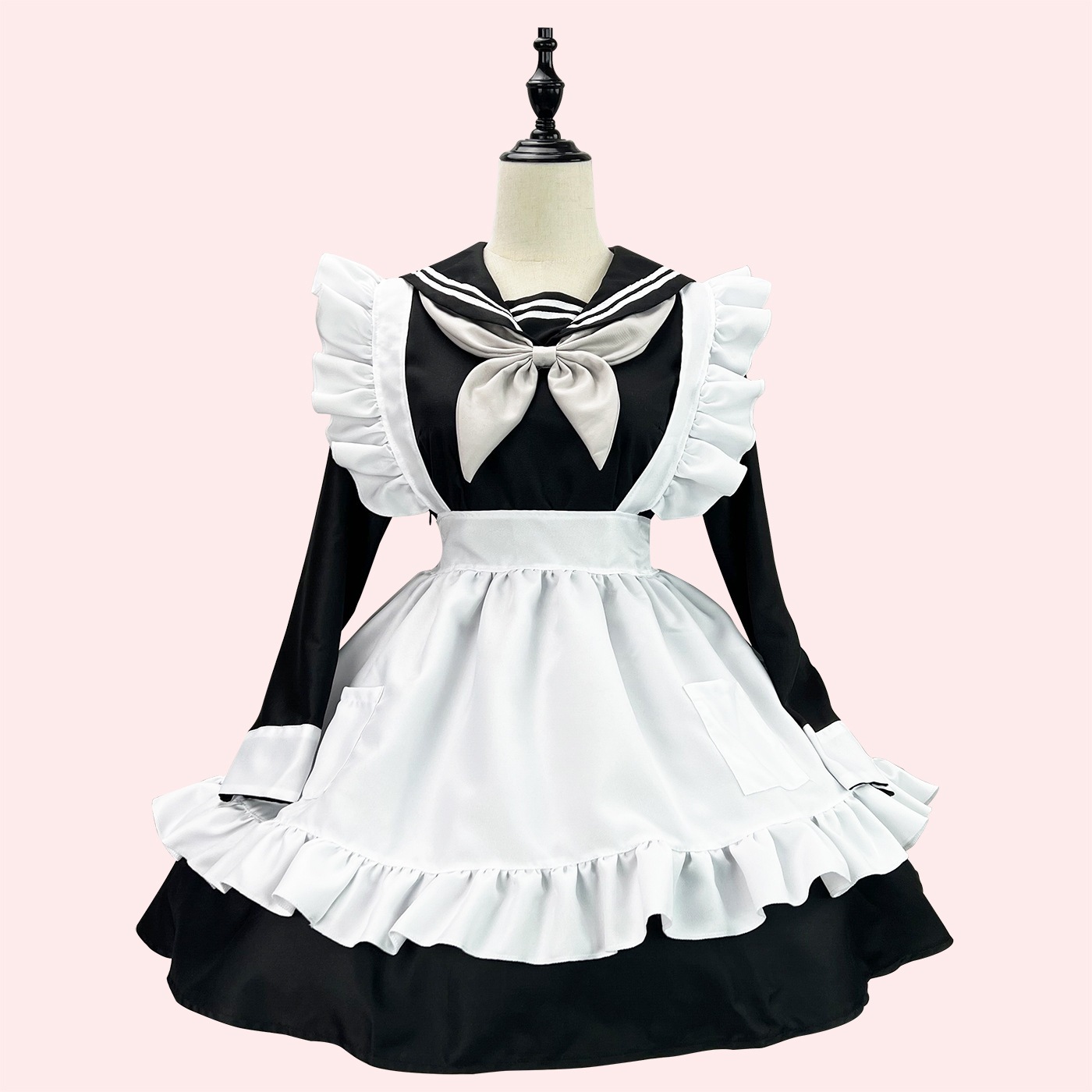 セーラー風 スイートメイド衣装 メイド服 コスプレ パフォーマンス衣装 メイド服