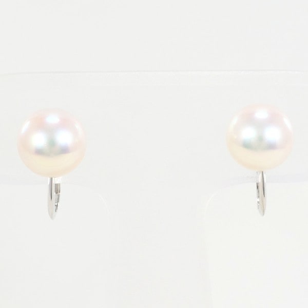 K14 14金 WG ホワイトゴールド イヤリング パール (真珠) ジュエリー 中古
