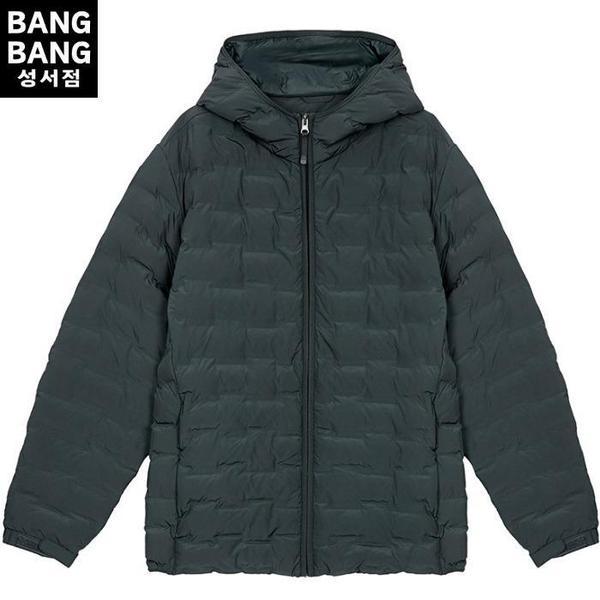 HC04 秋冬メンズシームレス軽量フード付きパディングジャンパー シンクラウドキルティング 軽くて暖かい (S42288311)