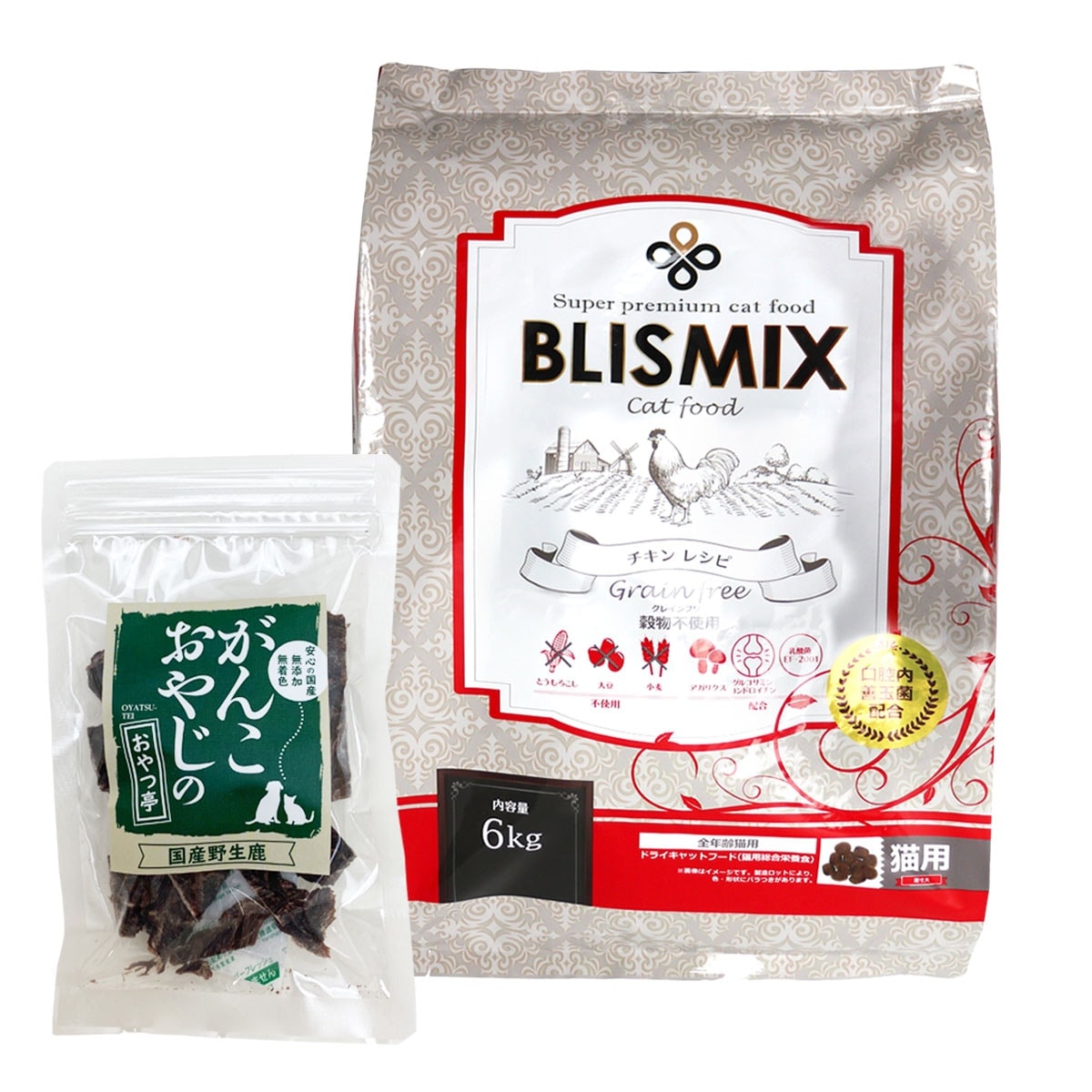 キャットフードグレインフリー 6kg 【国産鹿肉ジャーキー20g付き】