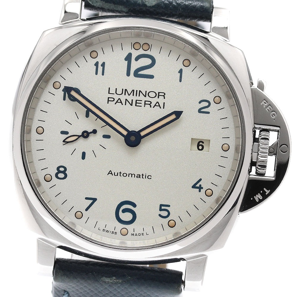 パネライ PANERAI PAM00906 ルミノール ドゥエ 3デイズ アッチャイオ 自動巻き メンズ 保証書付き_956103【中古】