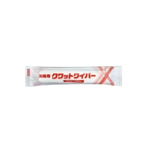 溝端紙工印刷　清掃用ウェットシート　クワットワイパー　100本×8袋（800本）【メーカー直送・代引き不可・時間指定不可・沖縄離島不可】